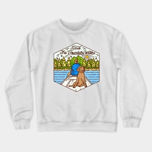 Save the BWCA Canoe Puppy Crewneck Sweatshirt